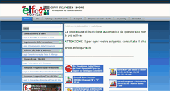 Desktop Screenshot of elfoliguria.com