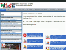 Tablet Screenshot of elfoliguria.com